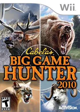 Cabela's Big Game Hunter 2010 box cover front